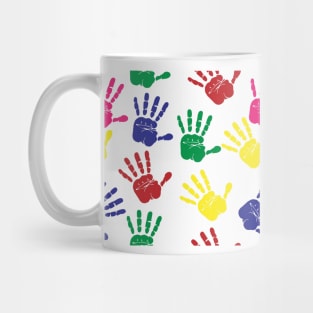 Colorful Handprints Mug